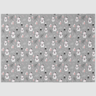 Cute Snowmen Tissue Paper