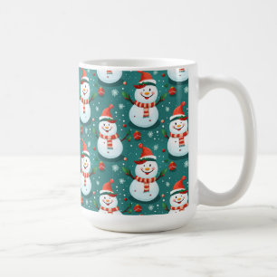 Cute Snowmen with Christmas tree Coffee Mug