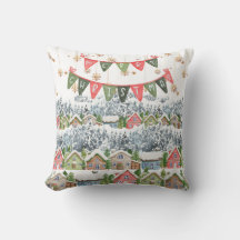 Cute Snowy Christmas Village