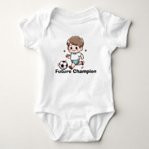 Cute Soccer Boy Baby Bodysuit Little Football