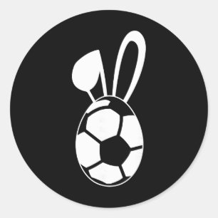 Cute Soccer Egg Shirt - Soccer Easter Egg Gift Classic Round Sticker