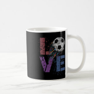 Cute Soccer Love Valentine Game Day Mama Goal Kids Coffee Mug
