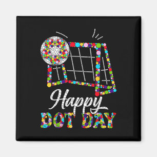 Cute Soccer Polka Dot Art Student Happy Dot Day Gi Magnet