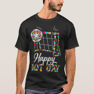 Cute Soccer Polka Dot Art Student Happy Dot Day Gi T-Shirt