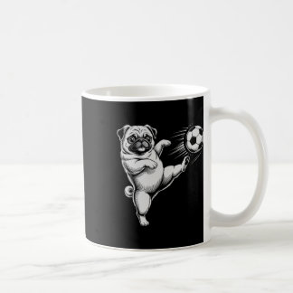 Cute Soccer Pug Dad Dog Ll Play Club Goals Kids  Coffee Mug