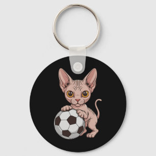 Cute Soccer Sphynx Just Girl Who Loves Cats Ll Gam Keychain
