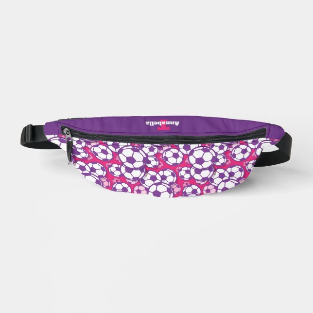 Cute Soccer sports add monogram  Fanny Pack (Front)