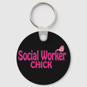 Cute Social Worker Gifts Keychain