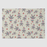Cute Sock Monkey With Santa Hat Christmas Pattern Tissue Paper<br><div class="desc">Wrap up your Christmas gifts this year with this adorable sock monkey with Santa hat pattern tissue paper. The recipient will have a big smile on their face when they see it!</div>