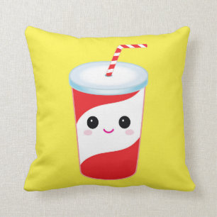Cute Soda Throw Pillow-Decorative Food Pillow