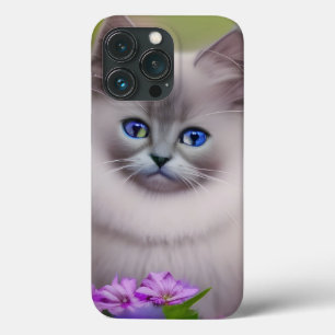 Cute Soft Blue Eyed Himalayan Kitten iPhone 13 Pro Case