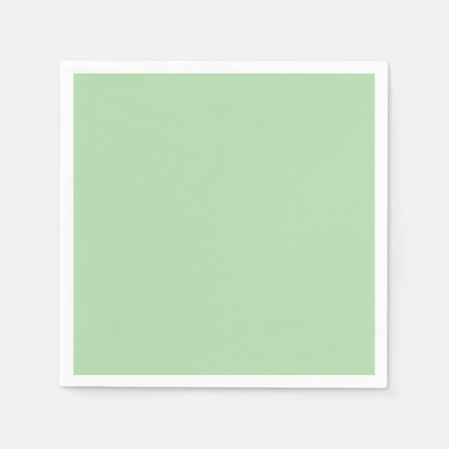 Cute Soft Green Solid Napkins (Front)