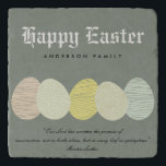 CUTE SOFT SUBTLE PASTEL EASTER EGGS PERSONALIZED TRIVET<br><div class="desc">If you need any further customisation or any other matching items,  please feel free to contact me at yellowfebstudio@gmail.com</div>