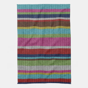 Cute soft trendy knitted wool effects warm winter kitchen towel
