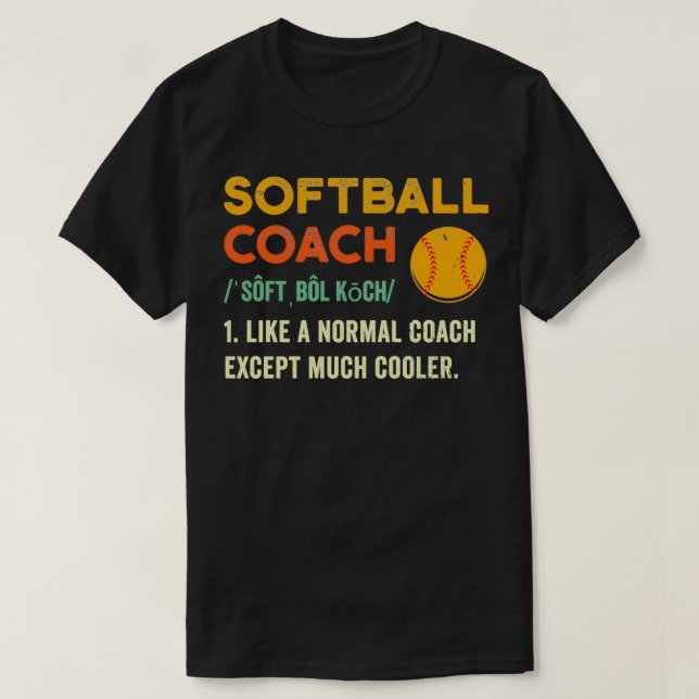 Cute Softball Coach Shirt Softball Coach Gift Soft (Design Front)