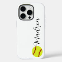 Cute Softball Personalized Name