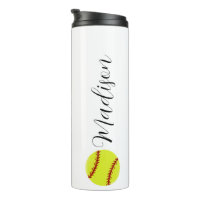 Cute Softball Personalized Name