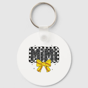 Cute Softll Mimi Llpark Coquette Bow Grandma Mothe Keychain