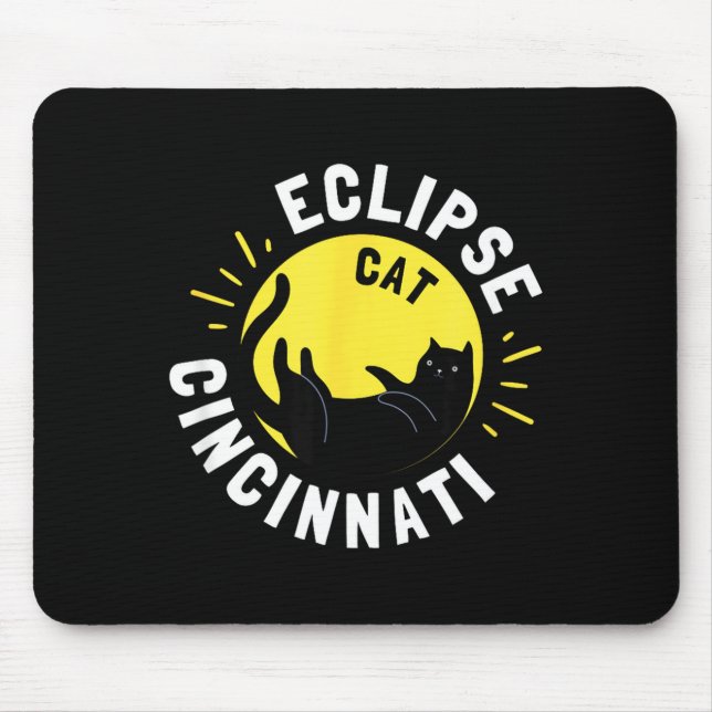 Cute Solar Eclipse 4 8 24 Mouse Pad (Front)