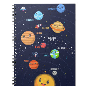 Cute Solar System Design Notebook