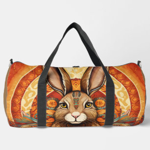Cute Solarpunk Bunny Duffle Bag