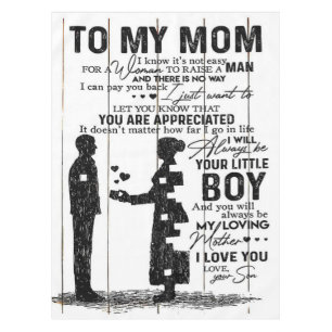 Cute Son To My Mom Gift Lovely Family Gift Tablecloth