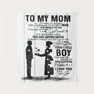 Cute Son To My Mom Gift Lovely Family Gift Tapestry