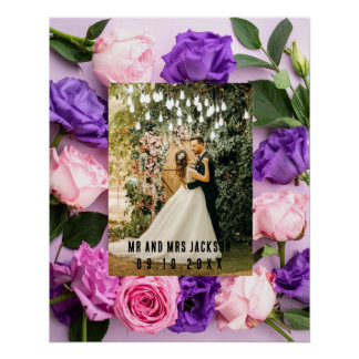 Cute Soulmates I Love You wedding Photo Valentine Poster