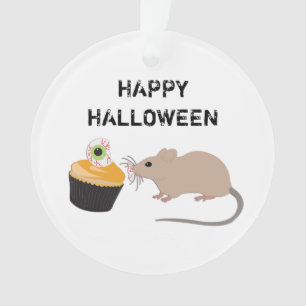 Cute souris manger Halloween Eyeball Cupcake