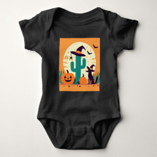 Cute, southwestern Halloween desert/cactus Baby Bodysuit