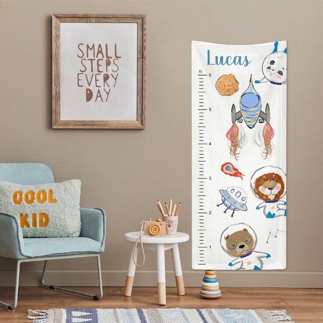 Cute Space Animals | Vinyl Growth Chart Banner (Creator Uploaded)