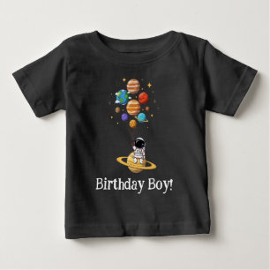 cute space astronaut birthday baby toddler T-Shirt