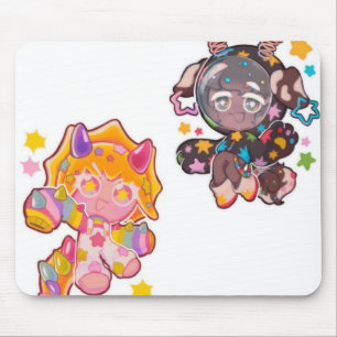 Cute Space & Candy Characters Mouse Pad