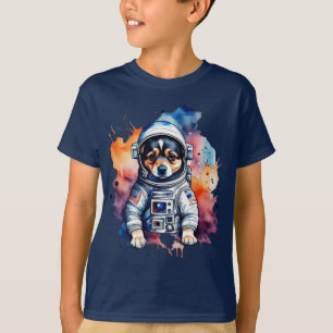 Cute space dog astronaut puppy T-Shirt