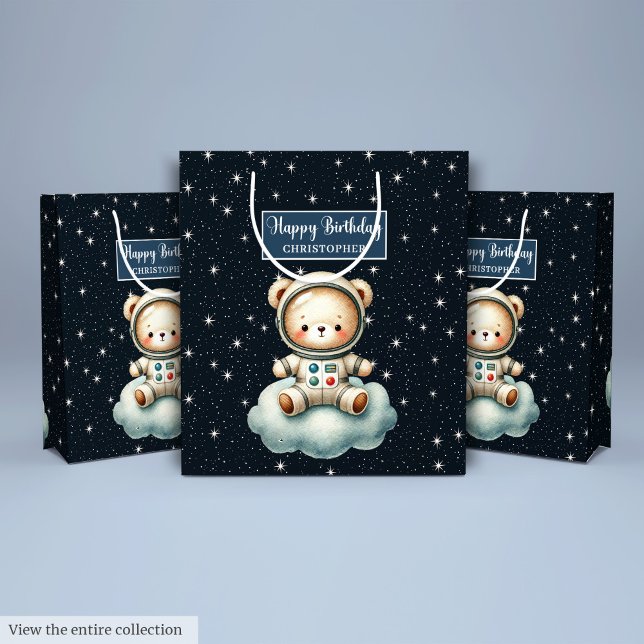 Cute Space Explorer Gift Bag for Boy Birthday (Cute Space Explorer Gift Bag for Boy Birthday)