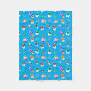 Cute Space Fleece Blanket