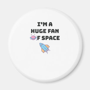 Cute Space Lover Kids Teens Love Space Gift Magnet