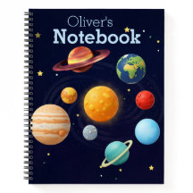 Cute Space Outer Solar System Personalized Name