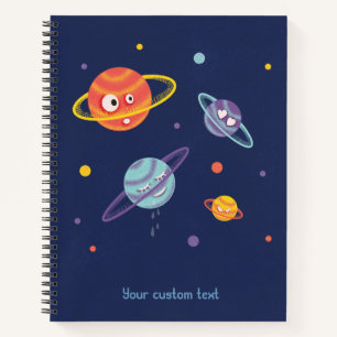 Cute Space Planets Fun Astronomy Notebook