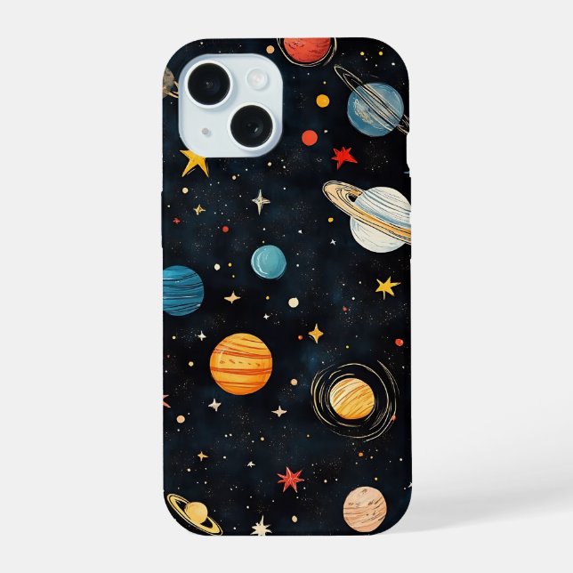 Cute Space Planets Pattern (Verso)