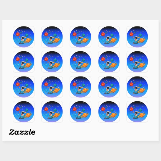 Cute Space Sticker Sheet (Sheet)