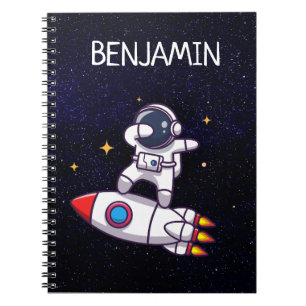 Cute Space Theme Any Age Birthday Notebook