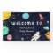Cute Space Theme Baby Shower Welcome
