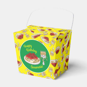 Cute Spaghetti Kids Birthday Party Kawaii Favor Box
