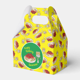 Cute Spaghetti Kids Birthday Party Kawaii Favor Box
