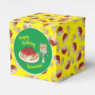 Cute Spaghetti Kids Birthday Party Kawaii Favor Box