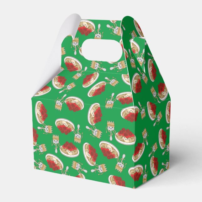 Cute Spaghetti Kids Birthday Party Kawaii Favor Box (Front Side)