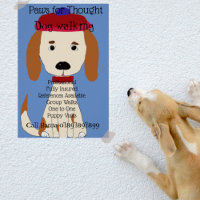 Cute Spaniel Dog Walking Grooming Business