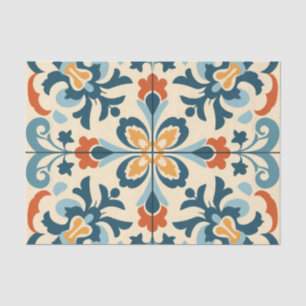 Cute Spanish tile pattern decoupage  Tissue Paper