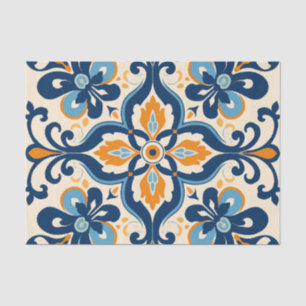Cute Spanish tile pattern decoupage  Tissue Paper